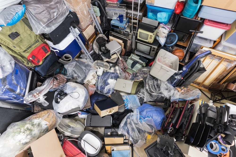 Severe hoarding accumulation in a family home